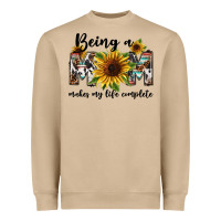 Mushroom Being a mom makes my life complete Mother's Day Heavyweight Sweatshirt - FaDigitalArtStudio