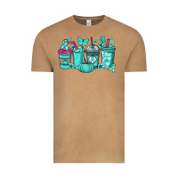 Vintage Camel Ovarian Cancer coffee cups teal ribbon Vintage Tee - NancyCooperArtShop