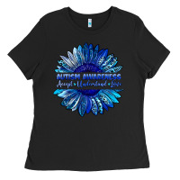 Black autism awareness accept understand love blue Ladies Tee - LillyAllenDesigns