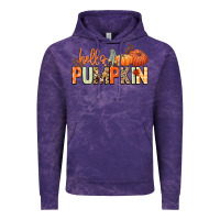 Cloud Purple Hello pumpkin Vintage Hoodie - NancyCooperArtShop
