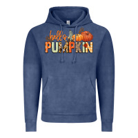 Vintage Denim Hello pumpkin Vintage Hoodie - NancyCooperArtShop