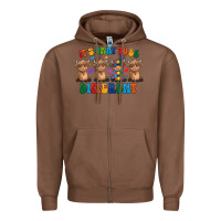 Chestnut Its Okay To Be Different Zipper Hoodie - CowhideDigitalArt