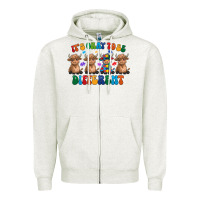 Oatmeal Heather Its Okay To Be Different Zipper Hoodie - CowhideDigitalArt