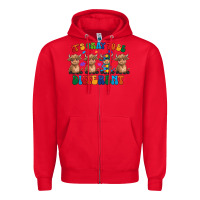 Red Its Okay To Be Different Zipper Hoodie - CowhideDigitalArt