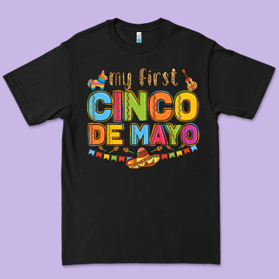 My First Cinco De Mayo Premium Tee Designed By Lillyallendesigns