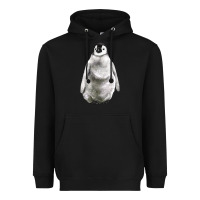 Black baby penguin Heavyweight Hoodie - LillyAllenDesigns