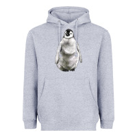 Heather Grey baby penguin Heavyweight Hoodie - LillyAllenDesigns