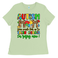 Matcha autism mom some people look up to their heroes Ladies Tee - LillyAllenDesigns