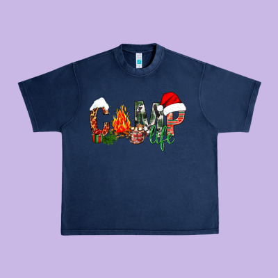 Christmas Camp Urban Heavy Tee Designed By Nancycooperartshop