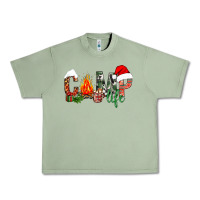 Oil Green Christmas camp Urban Heavy Tee - NancyCooperArtShop
