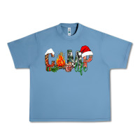 Pebble Blue Christmas camp Urban Heavy Tee - NancyCooperArtShop