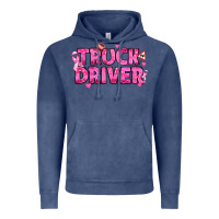 Vintage Denim Breast Cancer truck driver Vintage Hoodie - texasbilliewilder