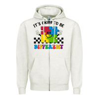 It's Okay To Be Different Zipper Hoodie | Teevron