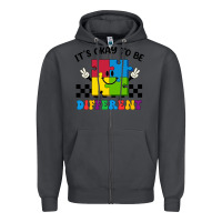 Smoke It's Okay To Be Different Zipper Hoodie - CowhideDigitalArt