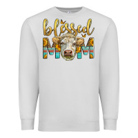 Dove Grey Western Blessed Mom Charolais Bull Premium Sweatshirt - LillyAllenDesigns