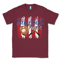 Burgundy Baseball mom Classic Tee - Bettercallsaul