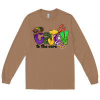 Toasted Coconut cajun to the core mardi gras Long Sleeve Tee - CowGirlArtShop