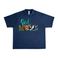 Navy girl mama Urban Heavy Tee - JahusDesignShop