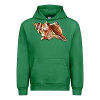 Emerald sea   shell Urban Hoodie - BarkalooDesign
