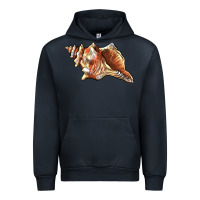Navy sea   shell Urban Hoodie - BarkalooDesign
