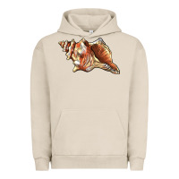 Pigment French Oak sea   shell Urban Hoodie - BarkalooDesign
