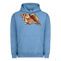 Pigment Pebble Blue sea   shell Urban Hoodie - BarkalooDesign