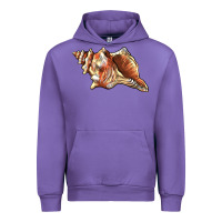 Tulip sea   shell Urban Hoodie - BarkalooDesign