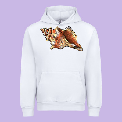 Sea   Shell Urban Hoodie Designed By Barkaloodesign