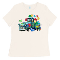 Bone autism truck Ladies Tee - LillyAllenDesigns