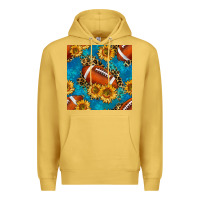 Antique Gold american football with leopard Premium Hoodie - BundleAndBundleShop