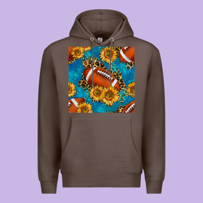 American Football With Leopard Premium Hoodie Designed By Bundleandbundleshop