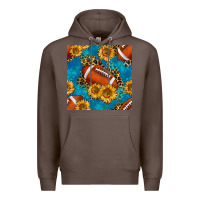 Coffee american football with leopard Premium Hoodie - BundleAndBundleShop