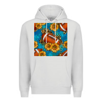 Dove Grey american football with leopard Premium Hoodie - BundleAndBundleShop