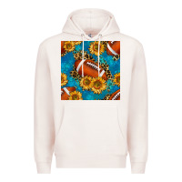 Pale Pink american football with leopard Premium Hoodie - BundleAndBundleShop