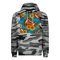 Slate Camo american football with leopard Premium Hoodie - BundleAndBundleShop