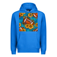 True Royal american football with leopard Premium Hoodie - BundleAndBundleShop