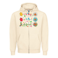Sandshell It's Okay To Be Different Zipper Hoodie - CowhideDigitalArt