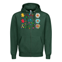 Sports Green It's Okay To Be Different Zipper Hoodie - CowhideDigitalArt