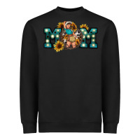 Black Western Mom Mother's Day Heavyweight Sweatshirt - FaDigitalArtStudio
