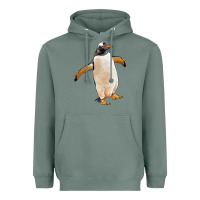 Sage penguin Heavyweight Hoodie - LillyAllenDesigns