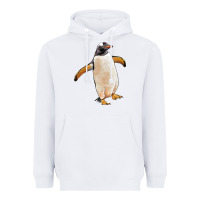 White penguin Heavyweight Hoodie - LillyAllenDesigns