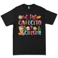 Black but first cafecito y chisme Premium Tee - LillyAllenDesigns