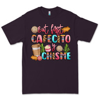 Plum but first cafecito y chisme Premium Tee - LillyAllenDesigns