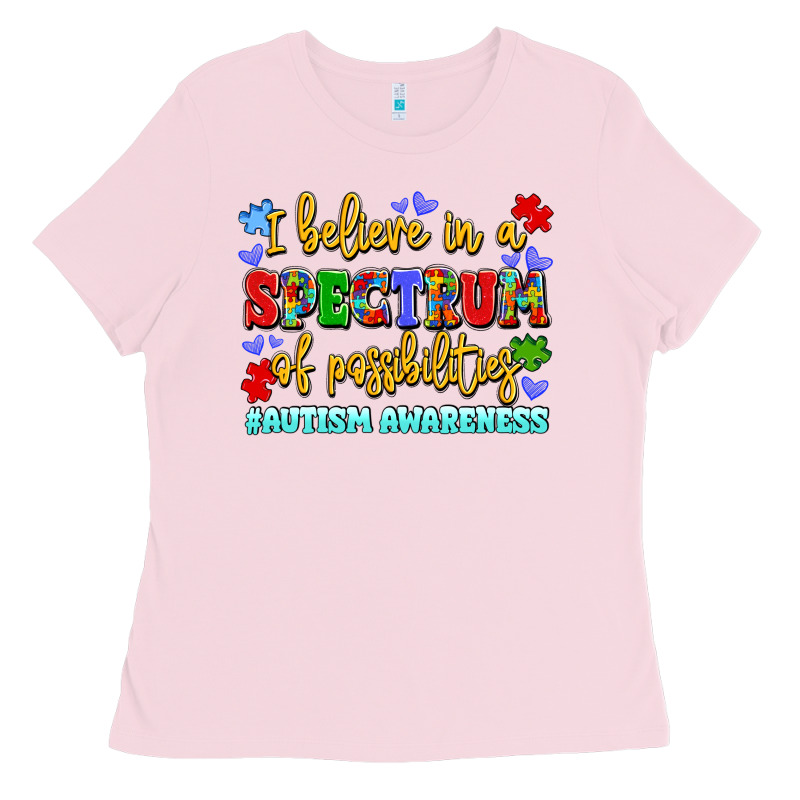I Believe In A Spectrum Of Possibilities Ladies Tee by LillyAllenDesigns | Teevron