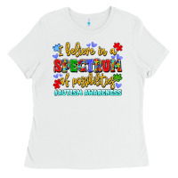 White i believe in a spectrum of possibilities Ladies Tee - LillyAllenDesigns