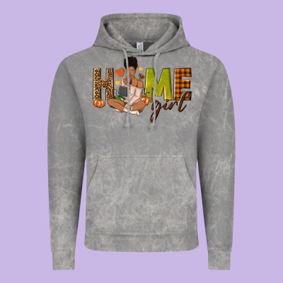 Home Girl Fall Afro Girl Vintage Hoodie Designed By Nancycooperartshop