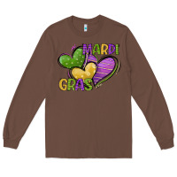 Chestnut mardi gras heart Long Sleeve Tee - CowGirlArtShop