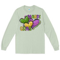 Matcha mardi gras heart Long Sleeve Tee - CowGirlArtShop