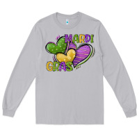 Moon Dust mardi gras heart Long Sleeve Tee - CowGirlArtShop