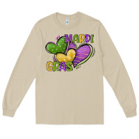 Mushroom mardi gras heart Long Sleeve Tee - CowGirlArtShop